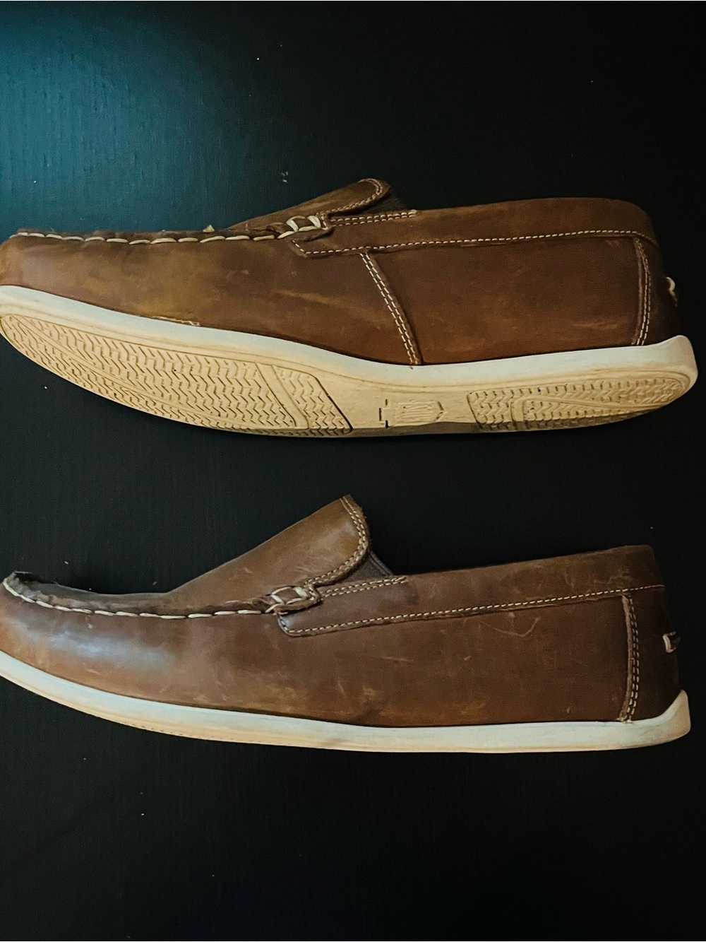 Florsheim Brown Kids Moccasin Slip-Ons
